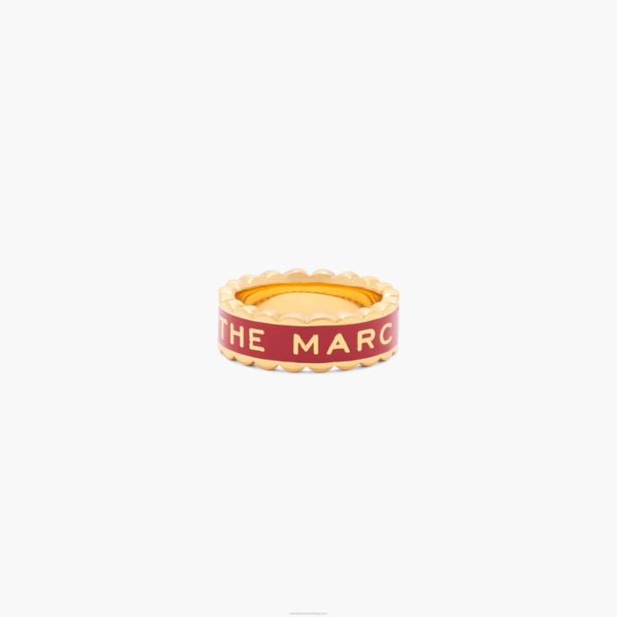 Marc Jacobs anel de medalhão de vieira 8RF6469