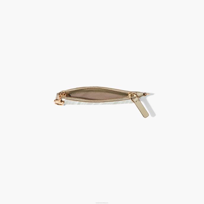 Marc Jacobs a pulseira de zíper superior de couro monograma 8RF6269