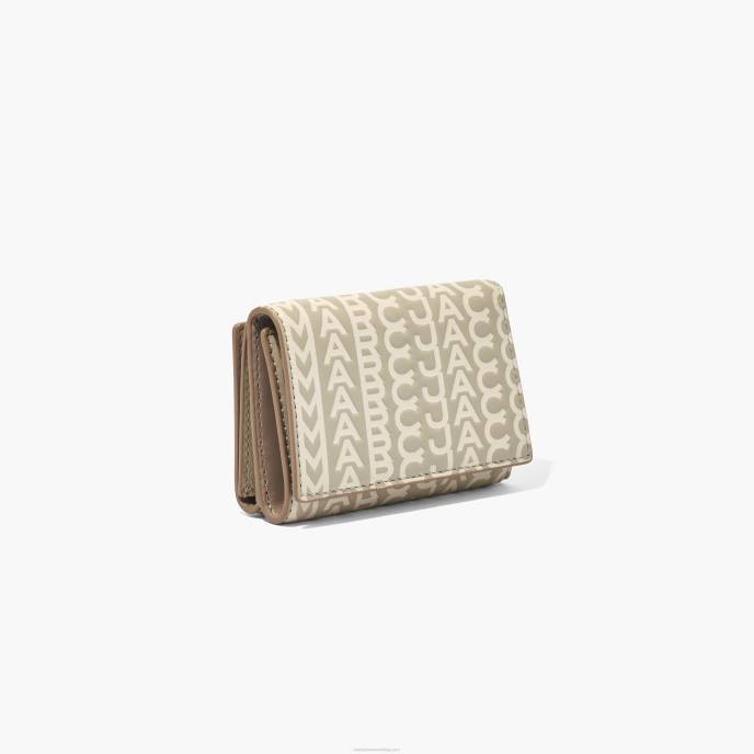 Marc Jacobs carteira média com três dobras monograma 8RF6246