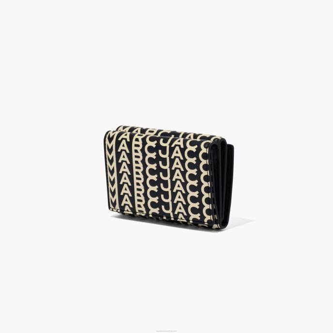 Marc Jacobs carteira média com três dobras monograma 8RF6248