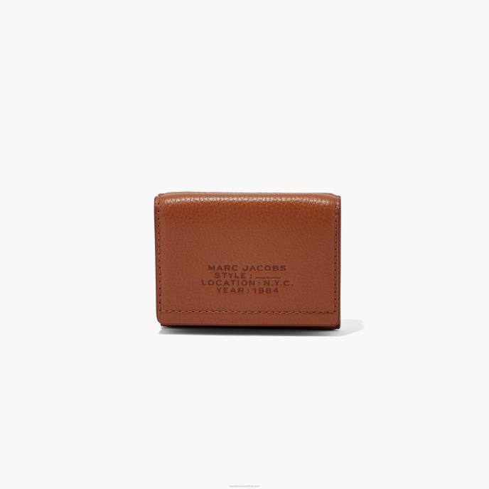 Marc Jacobs carteira média de couro com três dobras 8RF6233