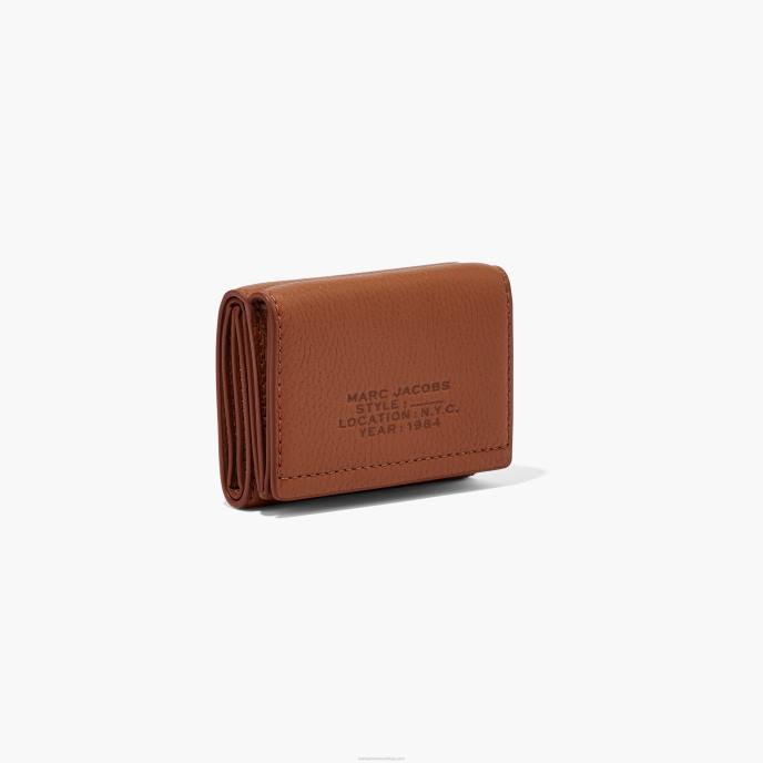 Marc Jacobs carteira média de couro com três dobras 8RF6233