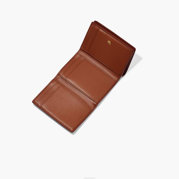 Marc Jacobs carteira média de couro com três dobras 8RF6233