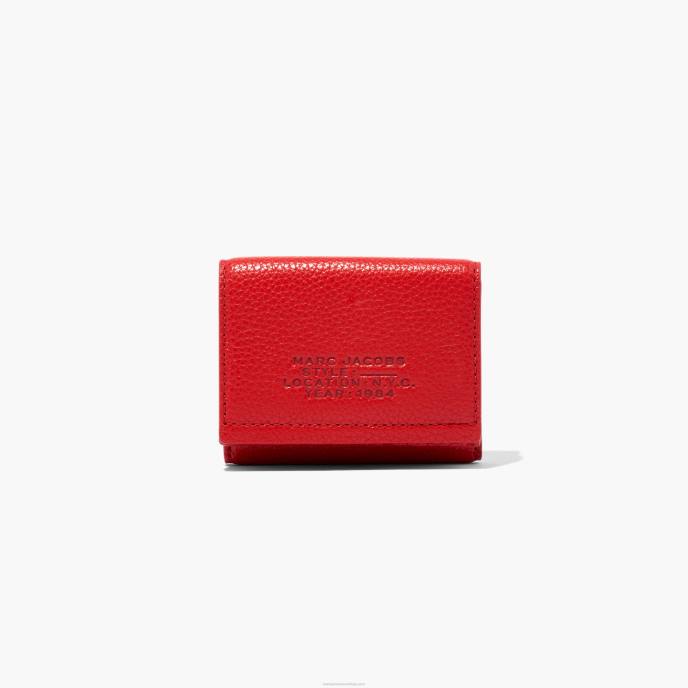 Marc Jacobs carteira média de couro com três dobras 8RF6243