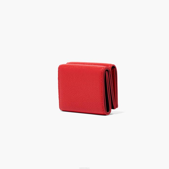Marc Jacobs carteira média de couro com três dobras 8RF6243