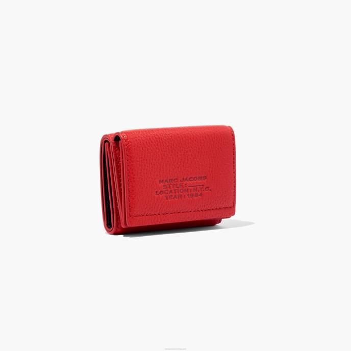 Marc Jacobs carteira média de couro com três dobras 8RF6243