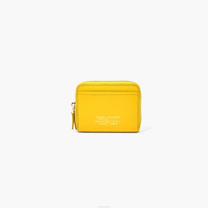 Marc Jacobs o zíper de couro ao redor da carteira 8RF6270