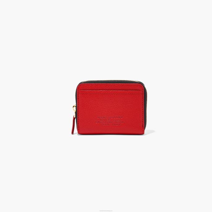 Marc Jacobs o zíper de couro ao redor da carteira 8RF6289