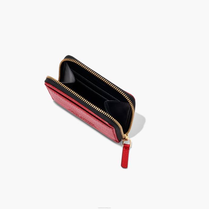 Marc Jacobs o zíper de couro ao redor da carteira 8RF6289
