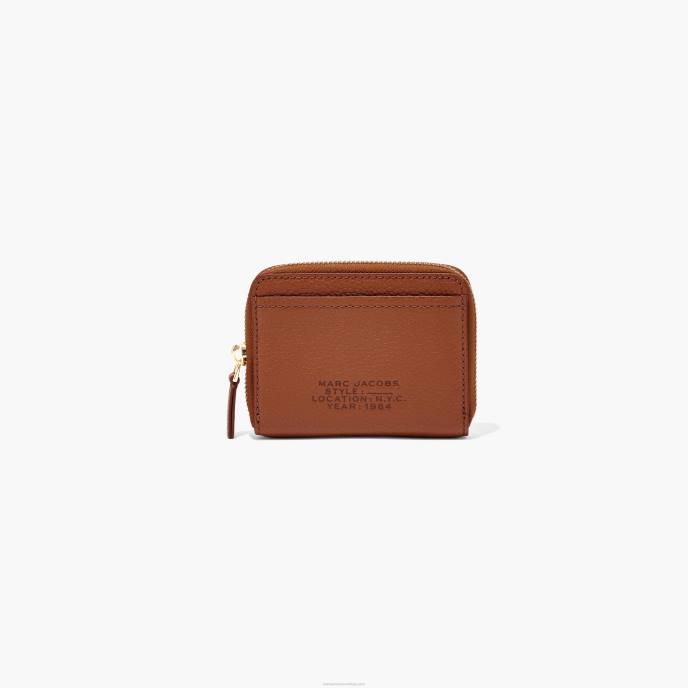 Marc Jacobs o zíper de couro ao redor da carteira 8RF6293