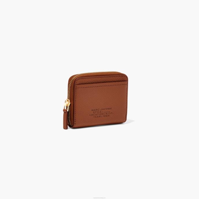Marc Jacobs o zíper de couro ao redor da carteira 8RF6293
