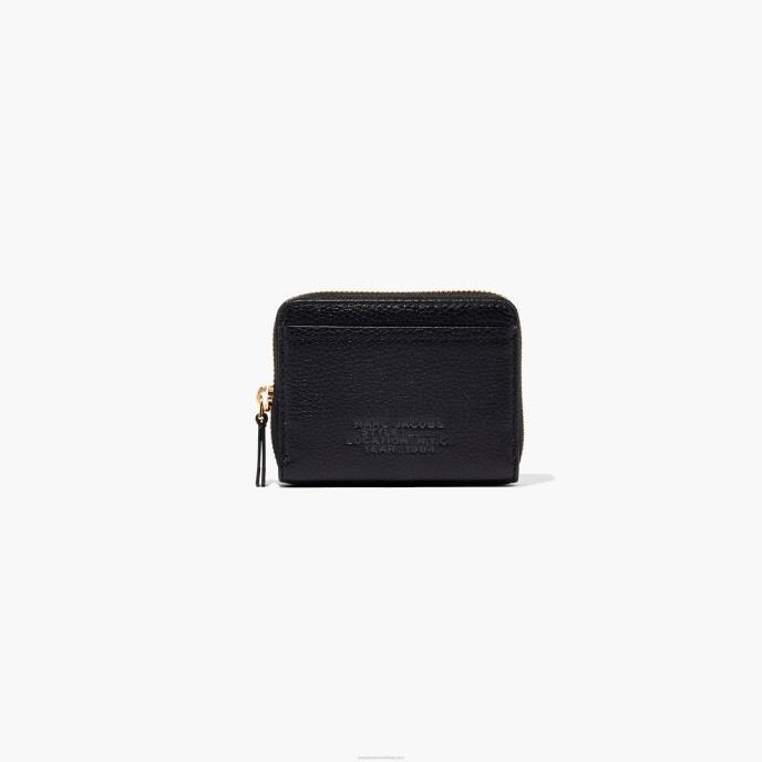 Marc Jacobs o zíper de couro ao redor da carteira 8RF6296