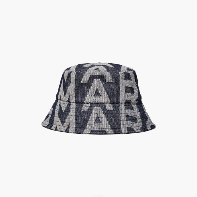 Marc Jacobs o chapéu de balde jeans monograma 8RF6393