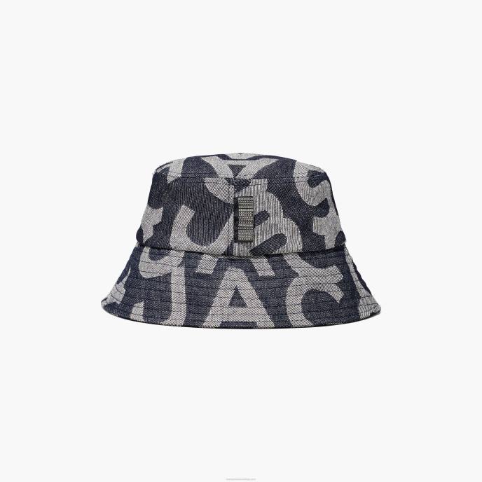 Marc Jacobs o chapéu de balde jeans monograma 8RF6393