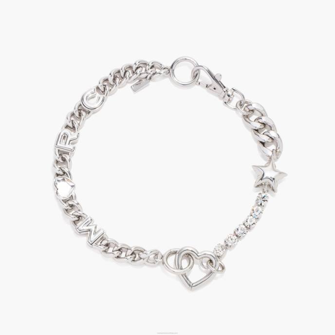 Marc Jacobs o colar de corrente de coração encantado 8RF6417