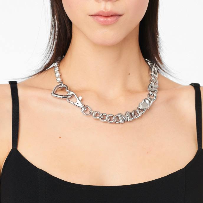 Marc Jacobs o colar de corrente de coração encantado 8RF6417