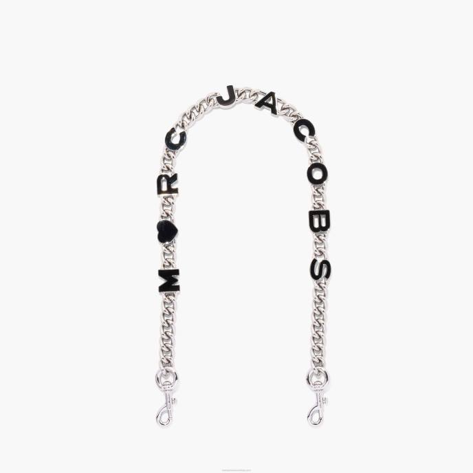 Marc Jacobs a alça de ombro de corrente de charme de coração 8RF6364