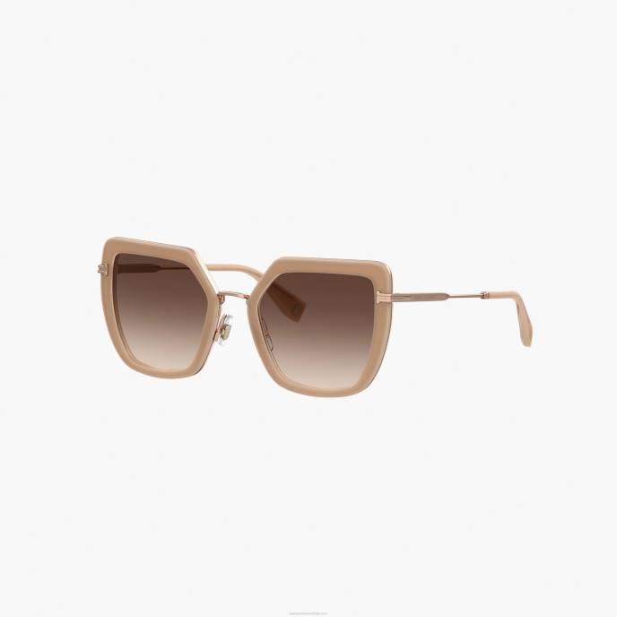 Marc Jacobs ícone de óculos de sol de borboleta grandes 8RF6380