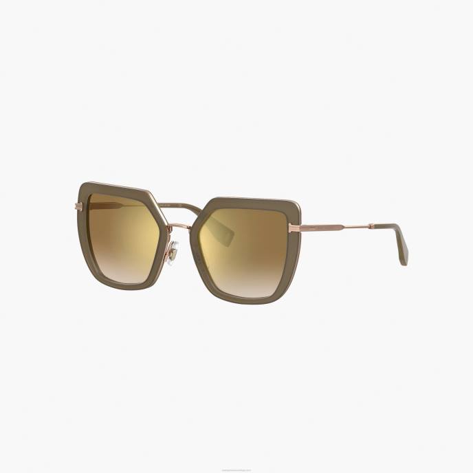 Marc Jacobs ícone de óculos de sol de borboleta grandes 8RF6387