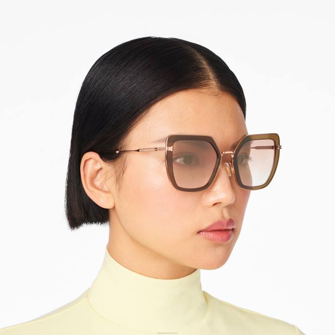 Marc Jacobs ícone de óculos de sol de borboleta grandes 8RF6387
