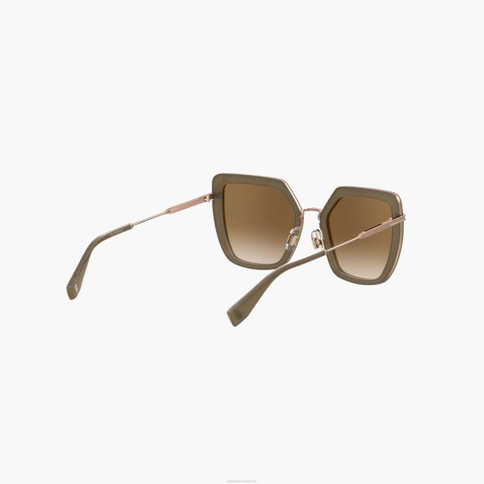 Marc Jacobs ícone de óculos de sol de borboleta grandes 8RF6387