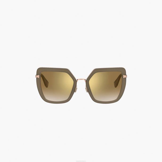 Marc Jacobs ícone de óculos de sol de borboleta grandes 8RF6387