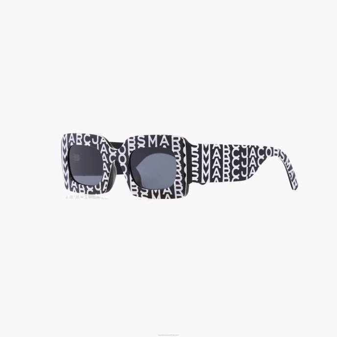 Marc Jacobs os óculos de sol retangulares monograma 8RF6391