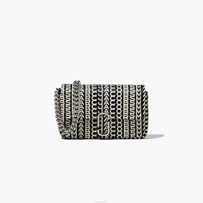 Marc Jacobs a mini bolsa de couro monograma 8RF6218