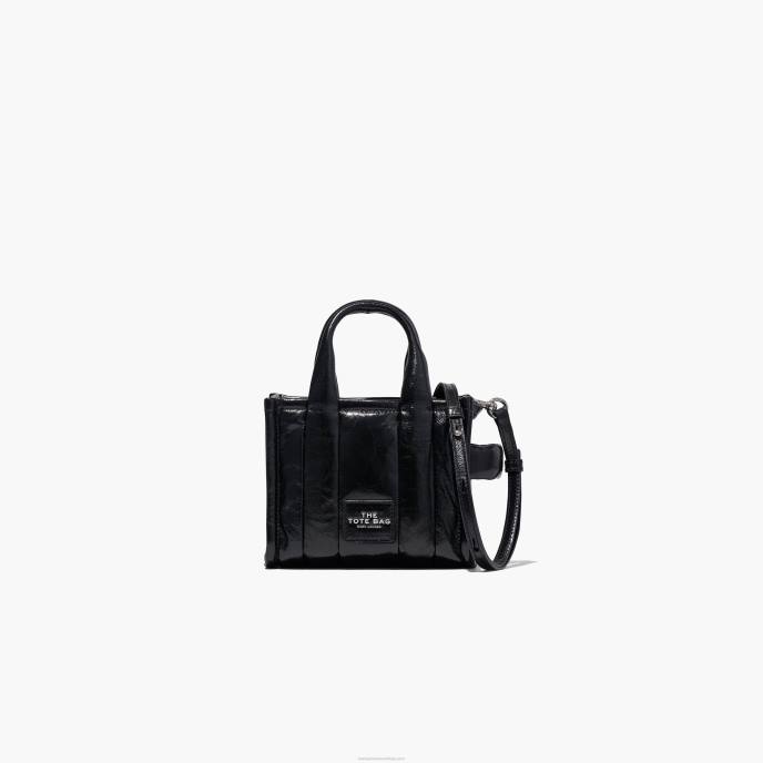 Marc Jacobs a bolsa micro enrugada brilhante 8RF6115