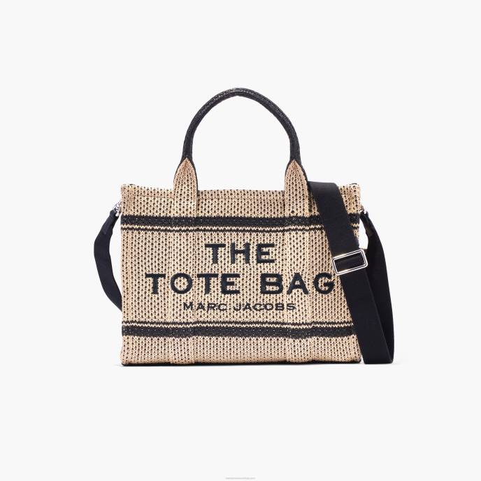 Marc Jacobs bolsa tote jacquard de palha 8RF6108