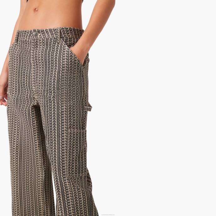 Marc Jacobs as calças dos pintores de monograma 8RF6502