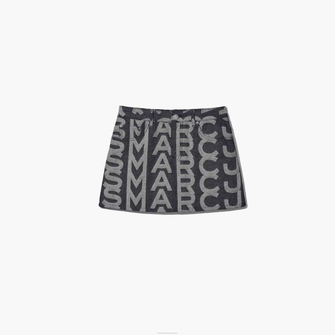 Marc Jacobs a minissaia jeans monograma 8RF6509