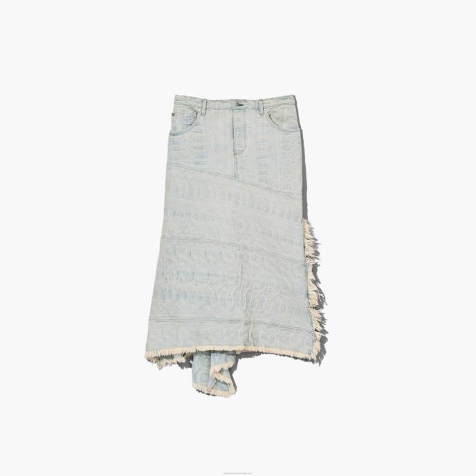 Marc Jacobs a saia jeans monograma 8RF6475