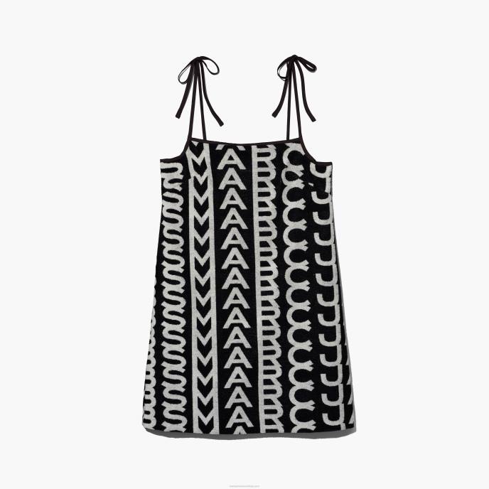 Marc Jacobs o vestido de avental de monograma terry 8RF6523