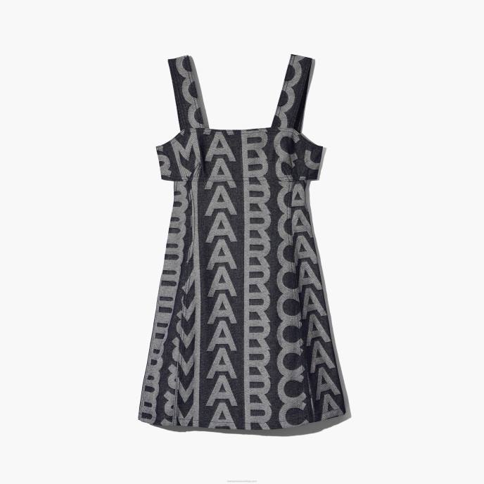Marc Jacobs o vestido de denim monograma 8RF6505