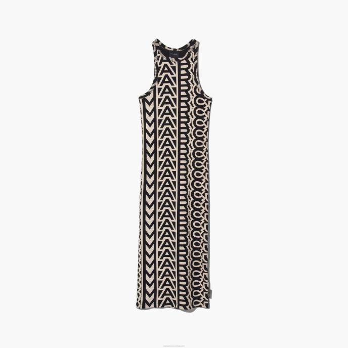 Marc Jacobs o vestido monograma racer rib 8RF6472
