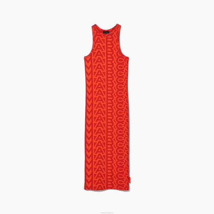 Marc Jacobs o vestido monograma racer rib 8RF6473